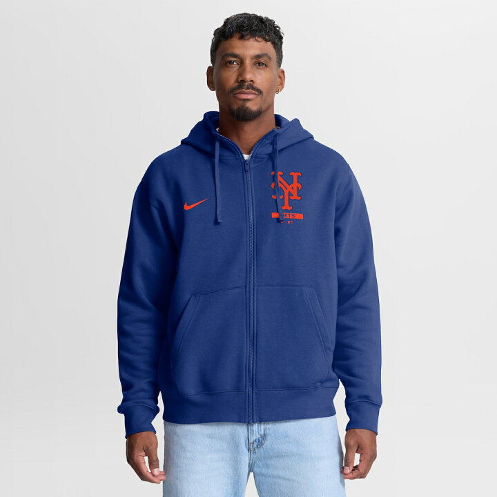 楽天市場】【公式グッズ】MLB メッツ ジップアップ パーカー Nike 