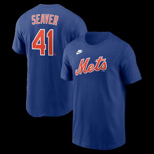 �y�����O�b�Y�zMLB ���b�c �g���E�V�[�o�[ �l�[��&�i���o�[ T�V���c Nike/�i�C�L �����Y ���C�����u���[ (Men's Nike Mets Cooperstown 40th Anniversary N&N Tee)