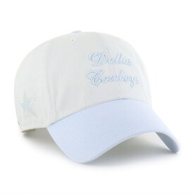 【公式グッズ】NFL カウボーイズ アジャスタブルキャップ '47/フォーティーセブン レディース ホワイト (NFL Women's Gelato TT Clean Up)