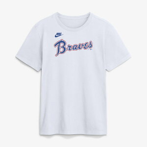 �y�����O�b�Y�zMLB �u���[�u�X T�V���c Nike/�i�C�L �����Y �z���C�g (Men's Nike Cooperstown Wordmark Cotton Tee)