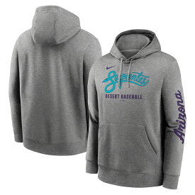 【公式グッズ】MLB ダイヤモンドバックス パーカー Nike/ナイキ メンズ ヘザーチャコール (Men's Nike MLB City Connect French Terry Club Hood)