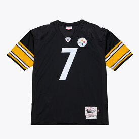 【公式グッズ】NFL スティーラーズ ベン・ロスリスバーガー ユニフォーム Mitchell & Ness/ミッチェル＆ネス メンズ ブラック (Men's MNC Authentic Jersey)
