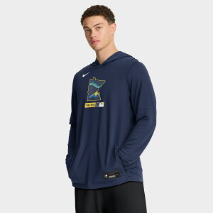 �y�����O�b�Y�zMLB �c�C���Y ���� T�V���c Nike/�i�C�L �����Y �l�C�r�[ (Men's Nike 26 City Connect Dri-Fit Lightweight Long Sleeve Hood)