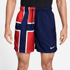 �y�����O�b�Y�zNATIONAL TEAM �m���E�F�[��\ �n�[�t�p���c Nike/�i�C�L �����Y �u���[ (NIK SU26 Men's Club Flow Short)
