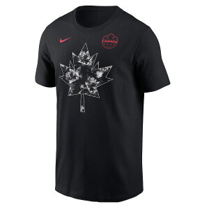 �y�����O�b�Y�zNATIONAL TEAM �J�i�_��\ T�V���c Nike/�i�C�L �����Y �u���b�N (BCS S26 Men's Maple Leaf Tee)