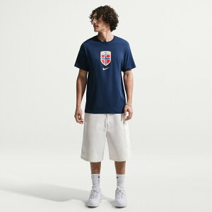 �y�����O�b�Y�zNATIONAL TEAM �m���E�F�[��\ T�V���c Nike/�i�C�L �����Y �l�C�r�[ (NIK SU26 Men's Crest SS Tee)