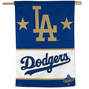 �y�����O�b�Y�zMLB �h�W���[�X �S�[���h�R���N�V���� �t���b�O WinCraft (2025 World Series Champion 1 Sided 28x40 Vertical Banner- GOLD COLLECTION)