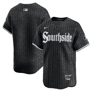 �y�����O�b�Y�zMLB �z���C�g�\�b�N�X �V�e�B�R�l�N�g ���v���J ���j�t�H�[�� Nike/�i�C�L �����Y �u���b�N (2025 Nike Men's Limited Carryover City Connect Jersey - Team Front)