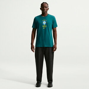 Men's Nike Green Brazil National Team Crest T-Shirt
