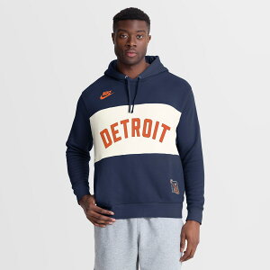 �y�����O�b�Y�zMLB �^�C�K�[�X �p�[�J�[ Nike/�i�C�L �����Y �l�C�r�[ (Men's Nike MLB Cooperstown Legacy Colorblock French Terry Ho)