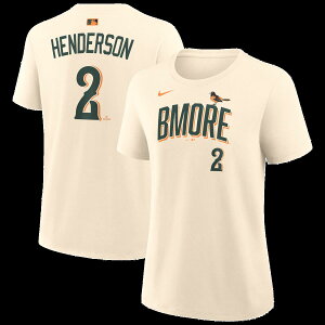 Women's Nike Gunnar Henderson Cream Baltimore Orioles 2026 City Connect Name & Number T-Shirt