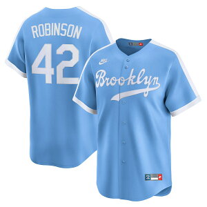 �y�����O�b�Y�zMLB �u���b�N�����E�h�W���[�X �W���b�L�[�E���r���\�� ���j�t�H�[�� Nike/�i�C�L �����Y ���C�g�u���[ (SP25 Nike Mens Limited Cooperstown Player Jersey)