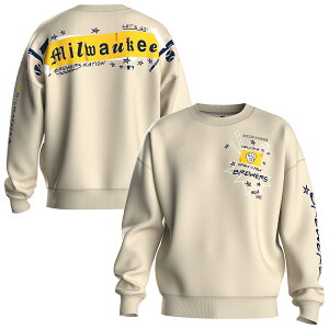 �y�����O�b�Y�zMLB �u�����[�Y �t���[�X �g���[�i�[ Fanatics/�t�@�i�e�B�N�X ���f�B�[�X (MLB Women's Spirit Jersey Graffiti FLEECE CREW NECK SWEATSHIRT SP26)