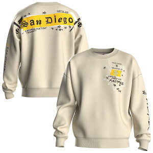 �y�����O�b�Y�zMLB �p�h���X �t���[�X �g���[�i�[ Fanatics/�t�@�i�e�B�N�X ���f�B�[�X (MLB Women's Spirit Jersey Graffiti FLEECE CREW NECK SWEATSHIRT SP26)