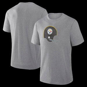 �y�����O�b�Y�zNFL �X�e�B�[���[�Y T�V���c Fanatics/�t�@�i�e�B�N�X �����Y �w�U�[�O���C (FANATICS VINTAGE HERITAGE TRIBUTE TRIBLEND SS TEE)