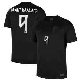 【公式グッズ】NATIONAL TEAM ノルウェー代表 エーリング・ホーランド アウェイ ユニフォーム （レプリカ） Nike/ナイキ メンズ ブラック (NIK S26 Men's Stadium Replica Jersey - Player)
