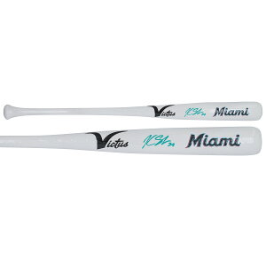 Kyle Stowers Miami Marlins Autographed Victus Team ID Mini Bat