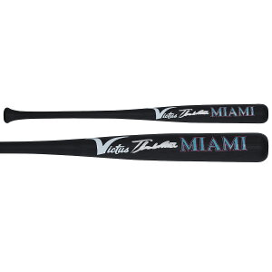 Thomas White Miami Marlins Autographed Victus City Connect Mini Bat