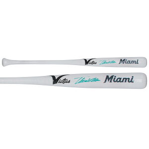 Thomas White Miami Marlins Autographed Victus Team ID Mini Bat