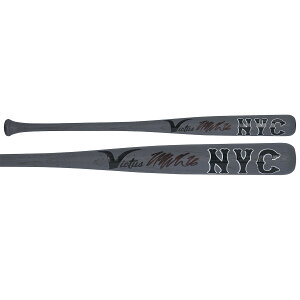 Nolan McLean New York Mets Autographed Victus Team ID Mini Bat