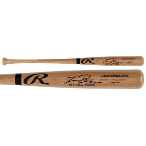 Travis Bazzana Cleveland Guardians Autographed Blonde Rawlings Pro Bat with MLB Debut 4/28/26 Inscription