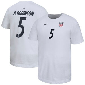 �y�����O�b�Y�zNATIONAL TEAM �A�����J��\ �A���g�j�[�E���r���\�� �l�[��&�i���o�[ T�V���c Nike/�i�C�L ���[�X�E�W���j�A�T�C�Y �z���C�g (BCS S26 Youth N&N Player 2-Hit Tee)