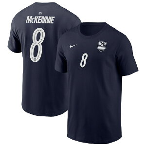 Men's Nike Weston McKennie Navy USMNT Away Name & Number T-Shirt