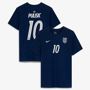 �y�����O�b�Y�zNATIONAL TEAM �A�����J��\ �v���V�b�` �l�[��&�i���o�[ T�V���c Nike/�i�C�L �����Y �l�C�r�[ (BCS S26 Men's N&N Player 2-Hit Tee)