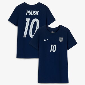 �y�����O�b�Y�zNATIONAL TEAM �A�����J��\ �v���V�b�` �l�[��&�i���o�[ T�V���c Nike/�i�C�L ���f�B�[�X �l�C�r�[ (BCS S26 Women's N&N Player 2-Hit Tee)