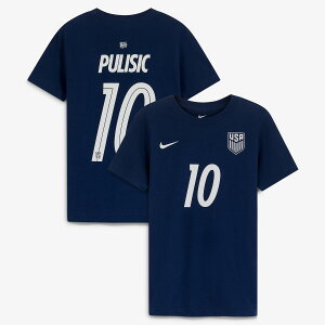 �y�����O�b�Y�zNATIONAL TEAM �A�����J��\ �v���V�b�` �l�[��&�i���o�[ T�V���c Nike/�i�C�L ���[�X�E�W���j�A�T�C�Y �l�C�r�[ (BCS S26 Youth N&N Player 2-Hit Tee)