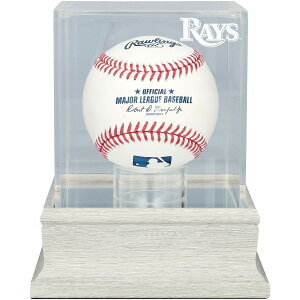 Tampa Bay Rays Slate Gray Logo Baseball Display Case - UV Protected