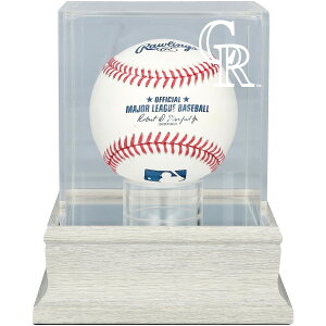 Colorado Rockies Slate Gray Logo Baseball Display Case - UV Protected