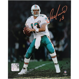 Dan Marino Miami Dolphins Autographed 8 x 10 White Jersey Passing Vertical Photograph