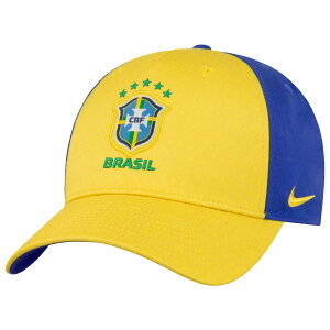 Men's Nike Yellow Brazil National Team Rise Structured Adjustable Hat