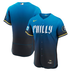 �y�����O�b�Y�zMLB �t�B���[�Y �V�e�B�R�l�N�g �I�[�Z���e�B�b�N ���j�t�H�[�� Nike/�i�C�L �����Y �l�C�r�[ (Authentic 2026 City Connect Carry-Over Jersey w/Sponsor Patch - Team Front)