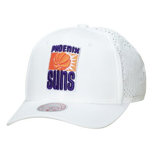 �y�����O�b�Y�zNBA �T���Y �A�W���X�^�u���L���b�v Mitchell & Ness/�~�b�`�F�����l�X �����Y �z���C�g (26 NBA MNC Perfect Logo Lightweight Poly Pro Crown Snapback)