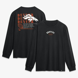 Men's Fanatics Black Denver Broncos Fullback Drive Long-Sleeve T-Shirt