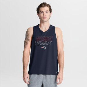 Men's Nike Navy New England Patriots Kickoff Miler Dri-FIT Tank? Top