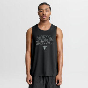 Men's Nike Black Las Vegas Raiders Kickoff Miler Dri-FIT Tank? Top