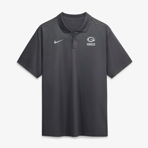 Men's Nike Anthracite Green Bay Packers Fractal Logo Victory Dri-FIT Polo