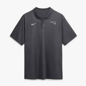 Men's Nike Anthracite New England Patriots Fractal Logo Victory Dri-FIT Polo