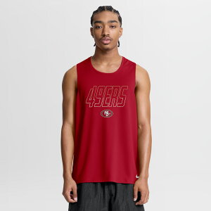 Men's Nike Scarlet San Francisco 49ers Kickoff Miler Dri-FIT Tank? Top