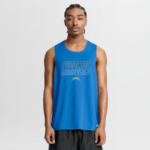 Men's Nike Powder Blue Los Angeles Chargers Kickoff Miler Dri-FIT Tank? Top