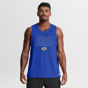 Men's Nike Royal Los Angeles Rams Kickoff Miler Dri-FIT Tank? Top