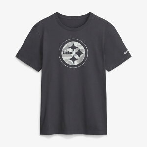 �y�����O�b�Y�zNFL �X�e�B�[���[�Y T�V���c Nike/�i�C�L �����Y �A���X���T�C�g (Men's Nike Anthracite Fractal Logo SS Cotton T-shirt)