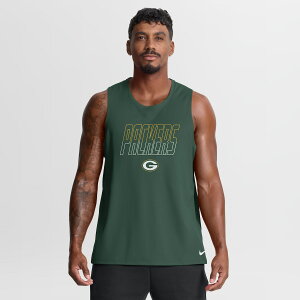 Men's Nike Green Green Bay Packers Kickoff Miler Dri-FIT Tank? Top