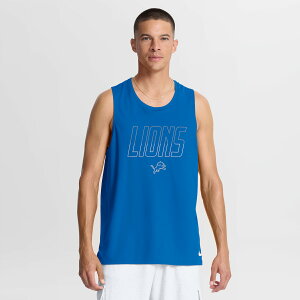 Men's Nike Blue Detroit Lions Kickoff Miler Dri-FIT Tank? Top