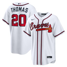 【公式グッズ】MLB ブレーブス レーン・トーマス ホーム ユニフォーム （レプリカ） Nike/ナイキ メンズ ホワイト (Nike 2026 Men's Replica RP26 Core Jersey - Starter Player)