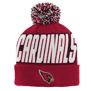 Youth Outerstuff Cardinal Arizona Cardinals Cuffed Knit Hat with Pom