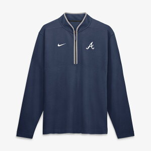 �y�����O�b�Y�zMLB �u���[�u�X �v���I�[�o�[ Nike/�i�C�L �����Y �l�C�r�[ (Holiday Nike Dri-FIT Victory Half Zip Top)